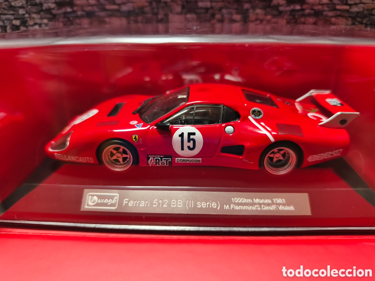 WEC. Ferrari 512 BB 2. Flammini-Monza 1981. Burago 1/43. Leer bien descripción