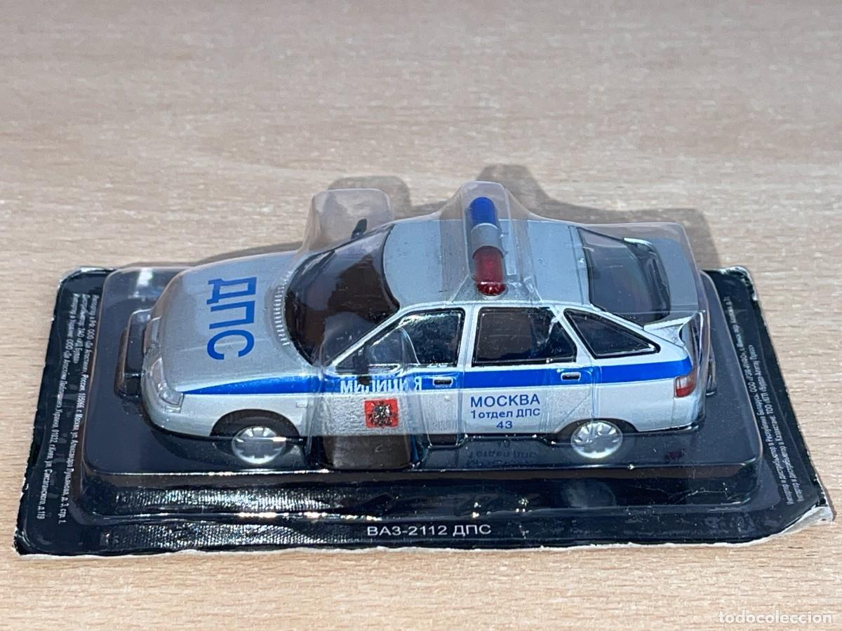 Coche Policía BA3-2112 ANC Mockba Moscú 112 ruso vintage 1:43 die-cast metal car 1/43