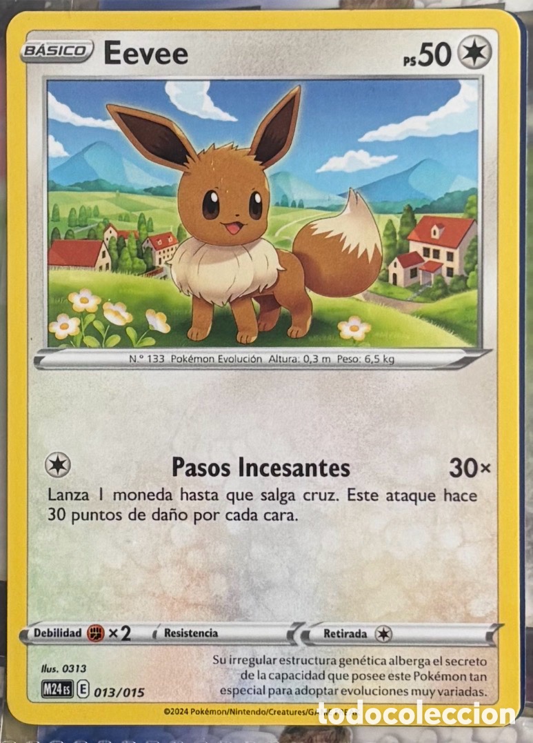 Carta Mcdonalds colección 2024 Eevee