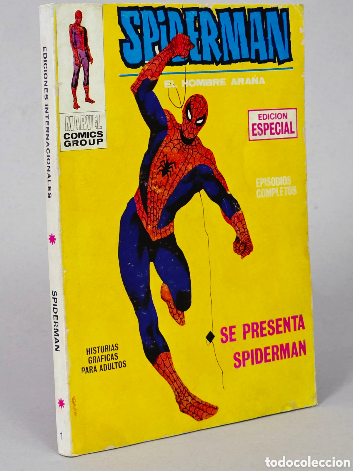 CÓMIC SPIDERMAN 1 SE PRESENTA SPIDER-MAN VERTICE MARVEL TACO MUY BUEN ESTADO