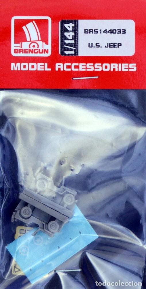 BRENGUN MODEL ACCES.: GERMAN STAFF ACR-HARDTOP - U.S. JEEP // 1/144