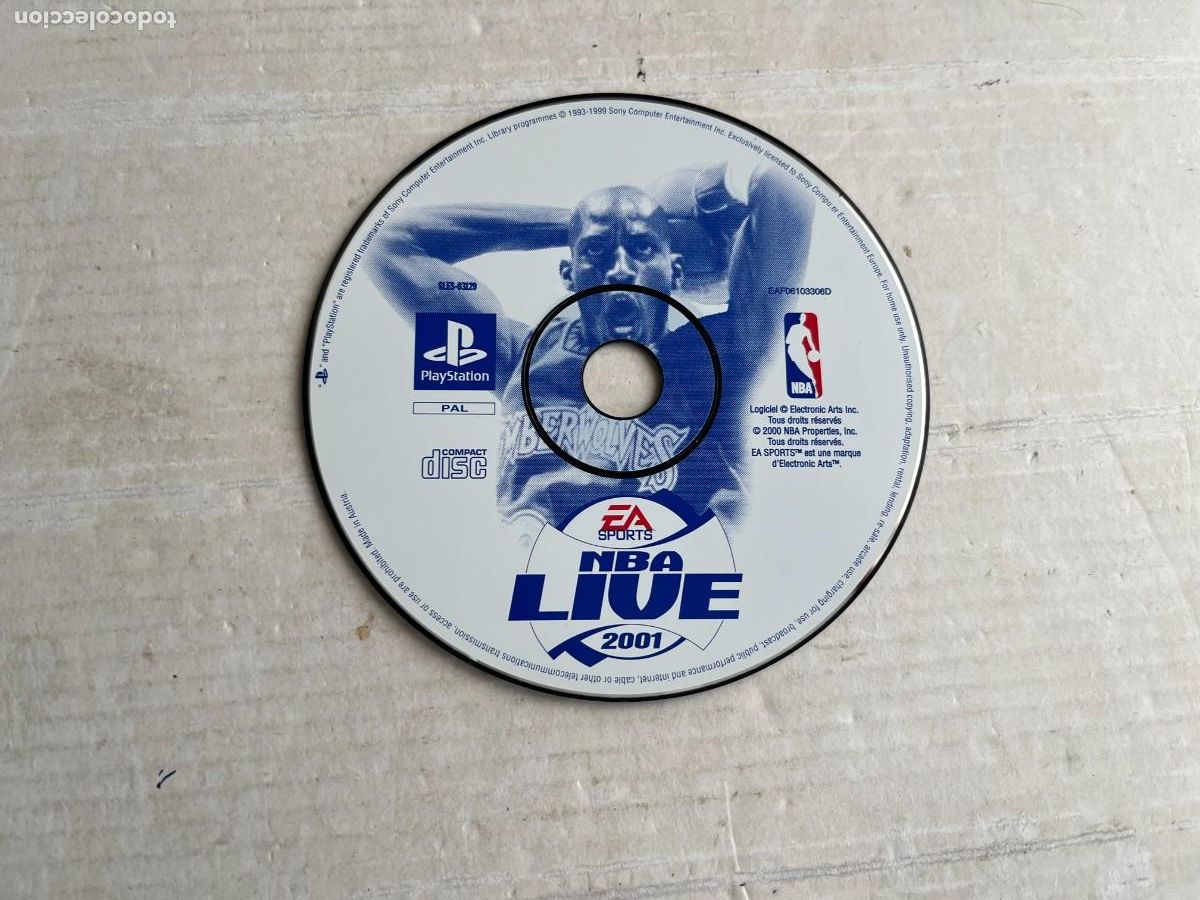 NBA LIVE 2001 - PSX PS1 PSONE PLAYSTATION 1 PLAY STATION ONE KREATEN