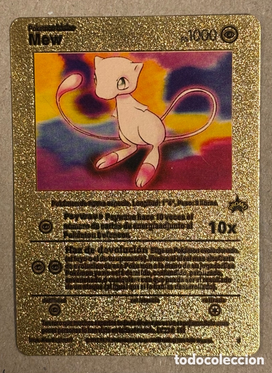 MEW. CARTA DORADA POKÉMON FAN-ART.