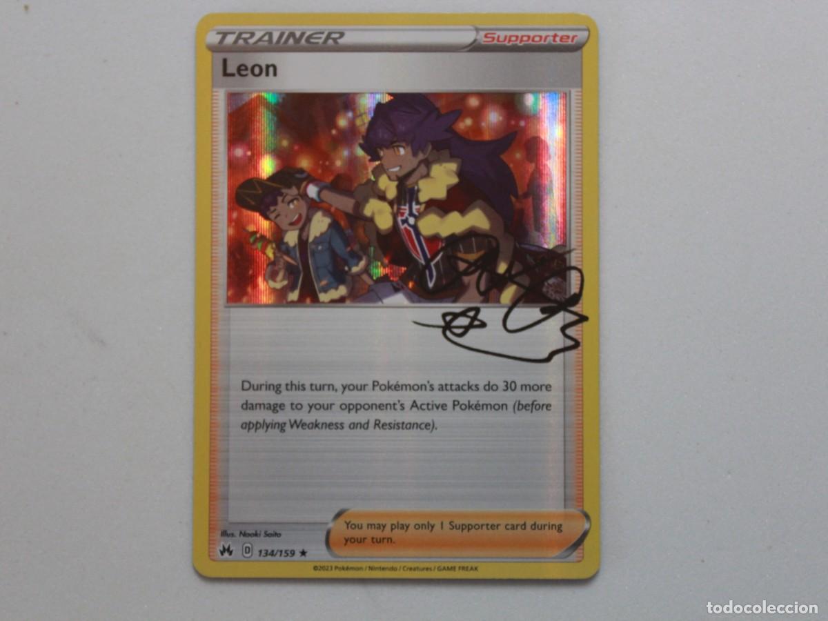 Carta Pokémon Leon Holo 134/159 Crown Zenith Trainer Supporter