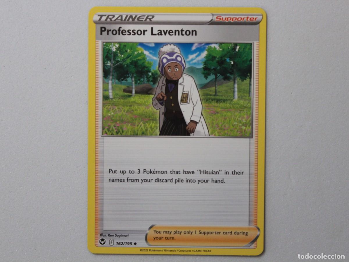 Carta Pokémon Professor Laventon 162/195 Silver Tempest Trainer Supporter