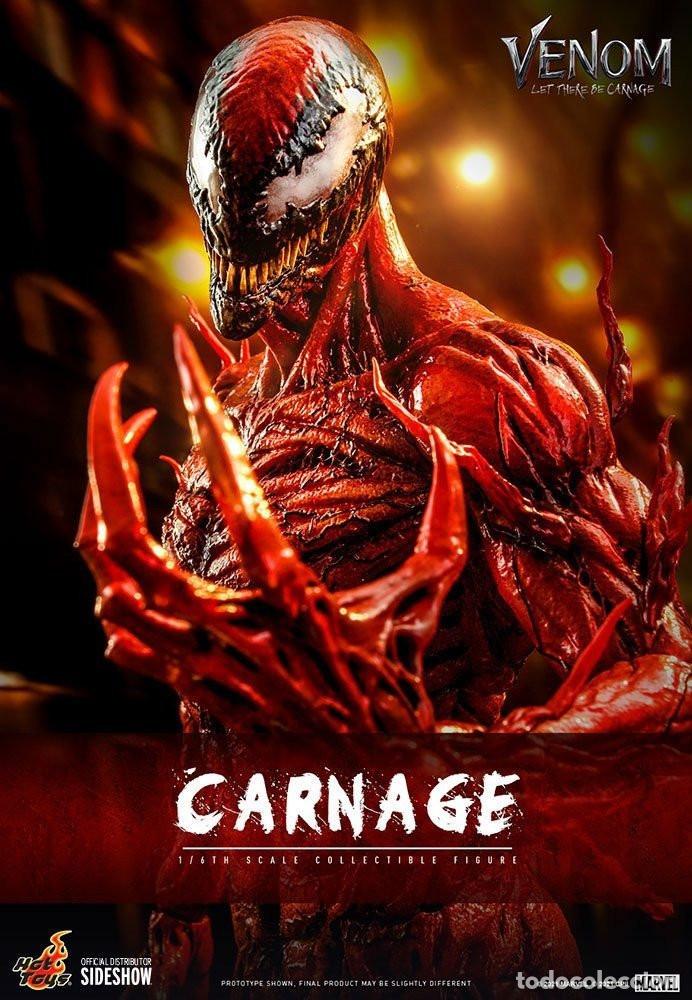 Figura Carnage Deluxe Venom Habrá Matanza Movie Masterpiece Hot Toys Escala 1/6