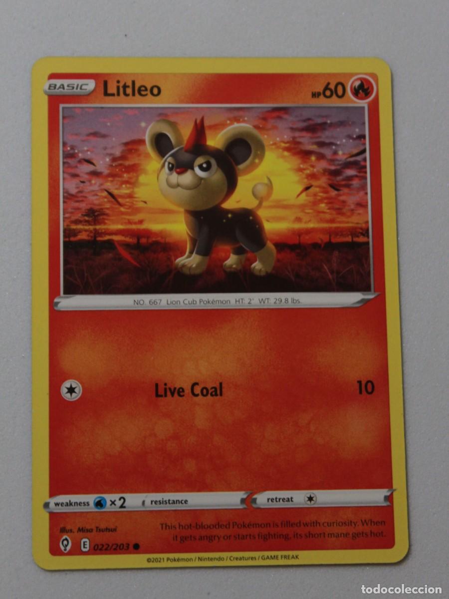 Pokémon TCG Litleo 022/203 Evolving Skies EN