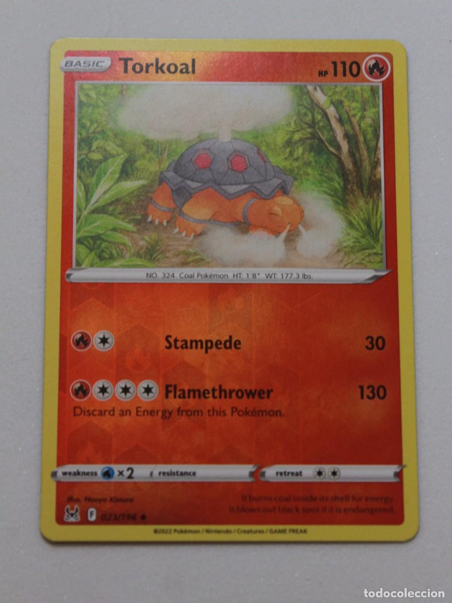 Pokémon TCG Torkoal Reverse Holo 023/196 Lost Origin EN