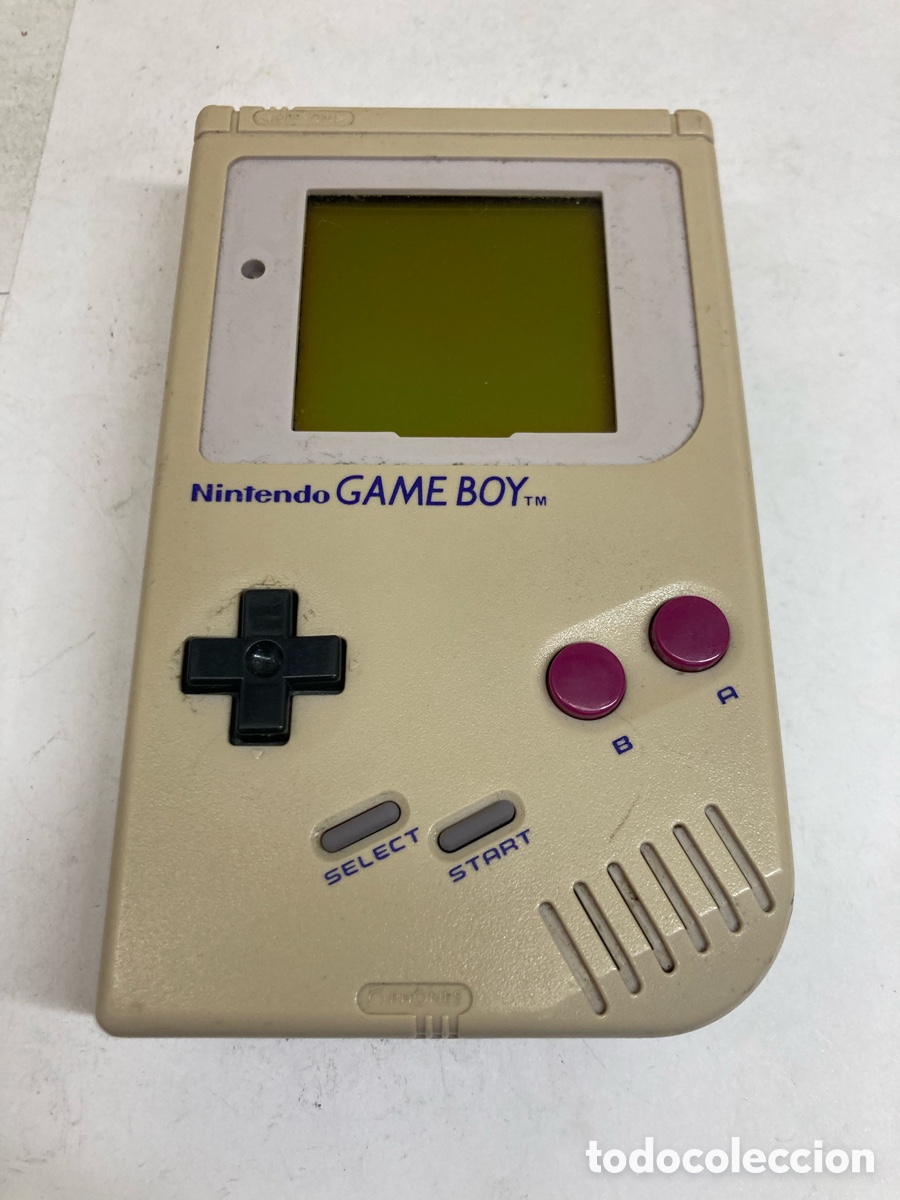 consola de videojuegos portátil Nintendo Game Boy original, modelo DMG-01, en color gris /GB9