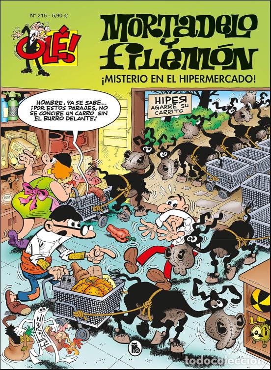 Mortadelo y Filemón. ¡Misterio en el hipermercado! (Olé! Mortadelo 215) (Bruguera Clásica)