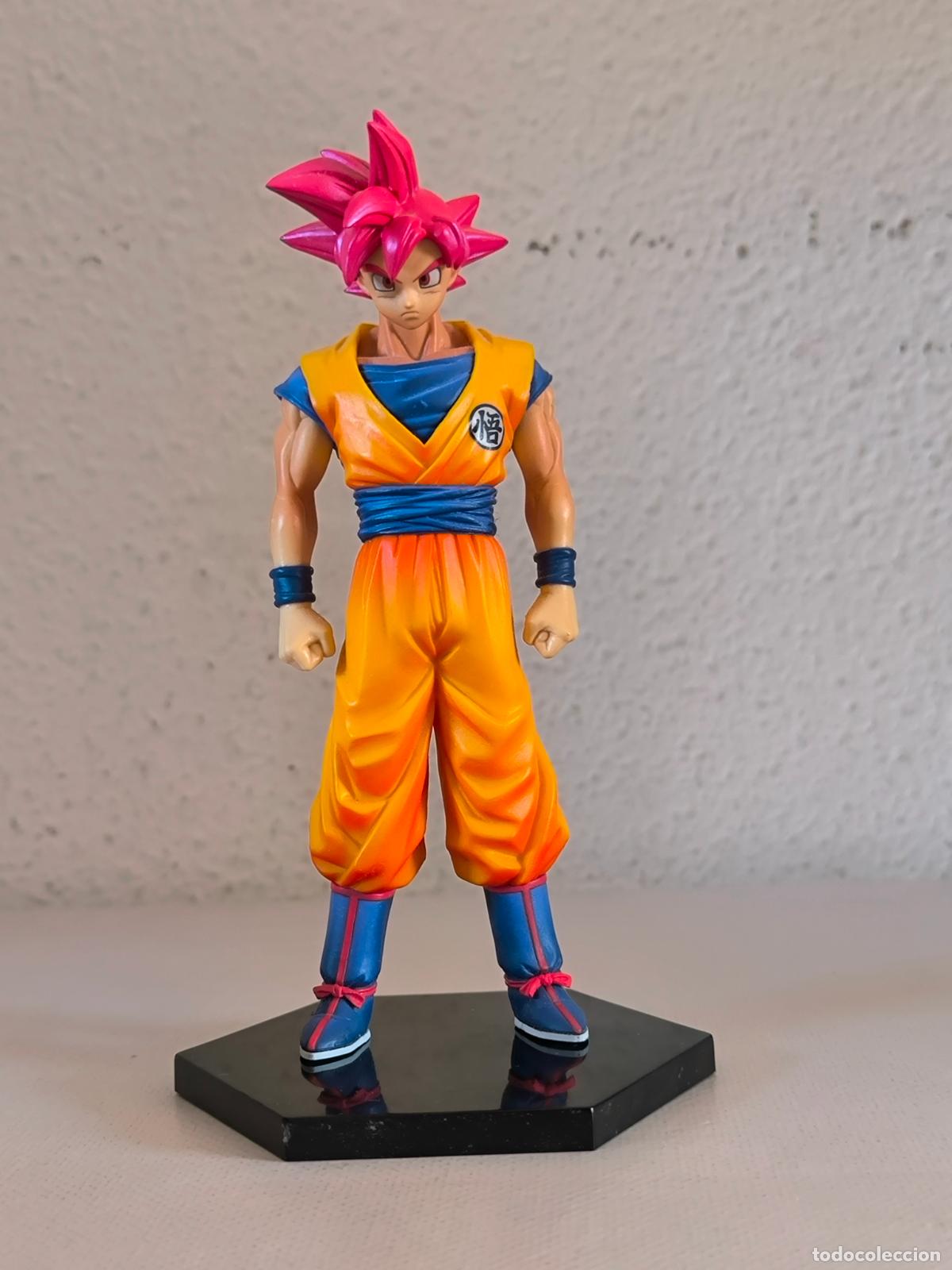 FIGURA DRAGON BALL Z DXF CHOZOUSYU SUPER SAIYAN GOD SON GOKU RED 17CM - BANPRESTO, SIN CAJA (340Aw)