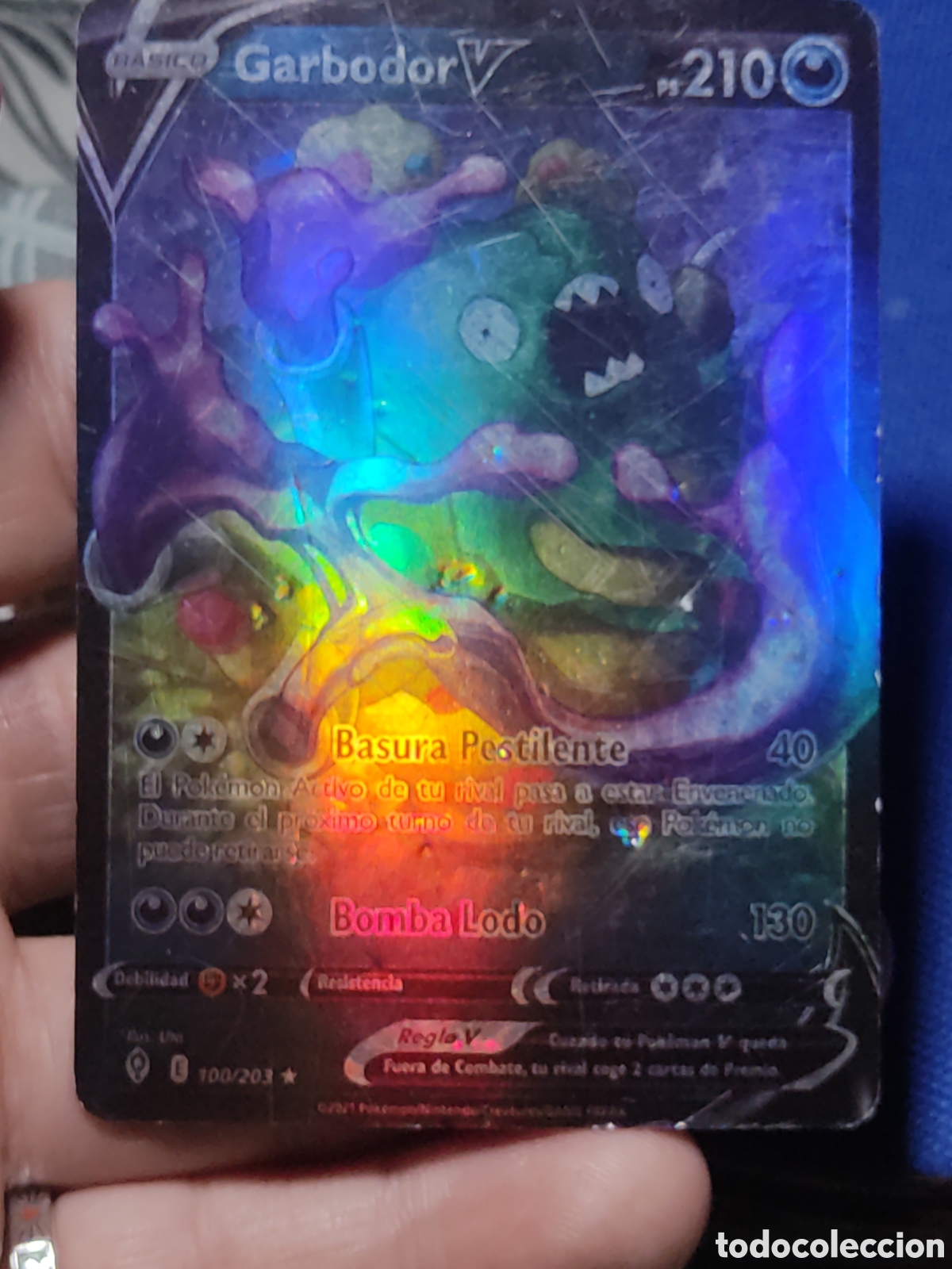 Carta Pokémon Garbodor V. 100 & 203