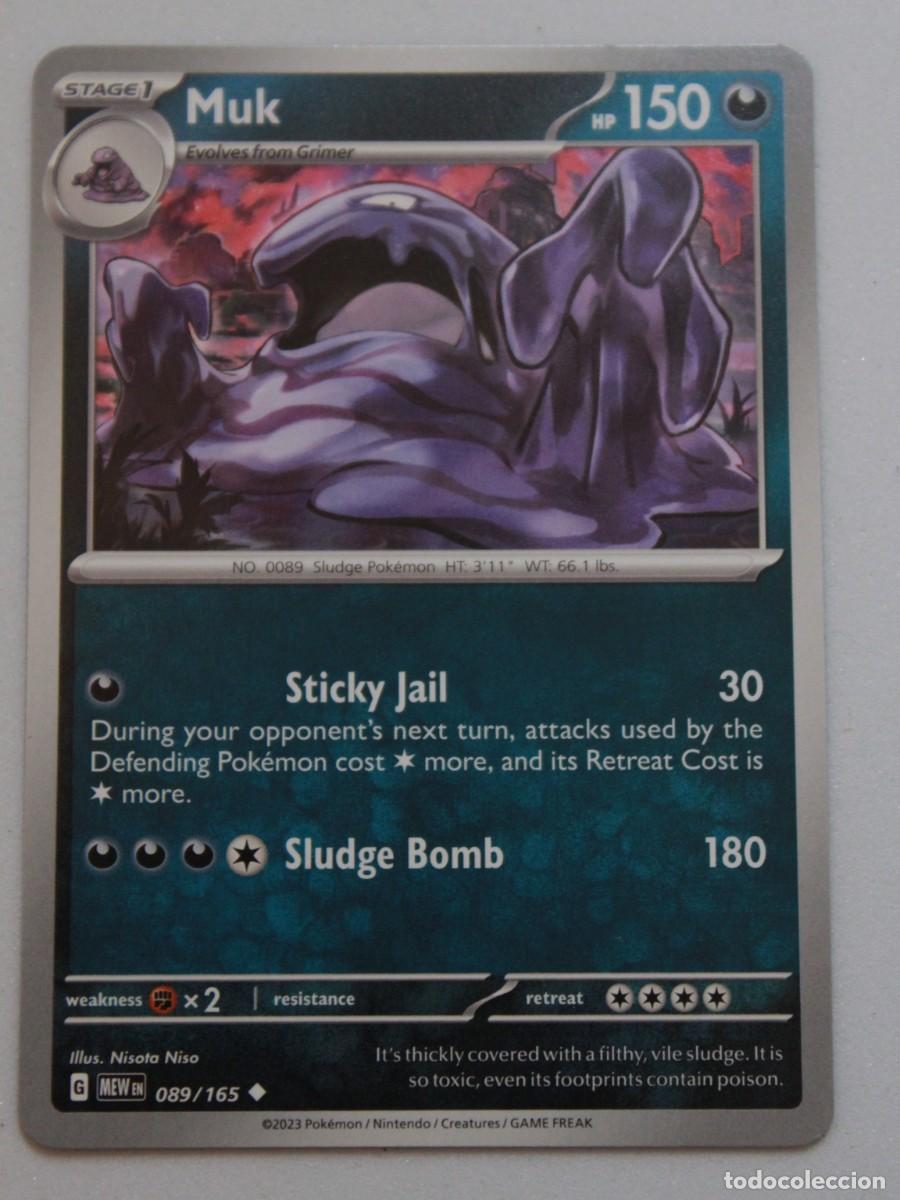 Muk carta Pokémon TCG MEW EN 089/165 reverse holo