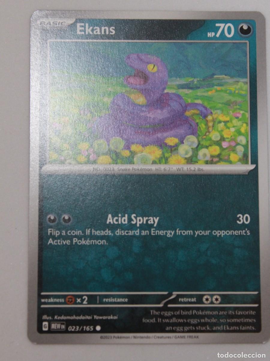 Ekans carta Pokémon TCG MEW EN 023/165 reverse holo