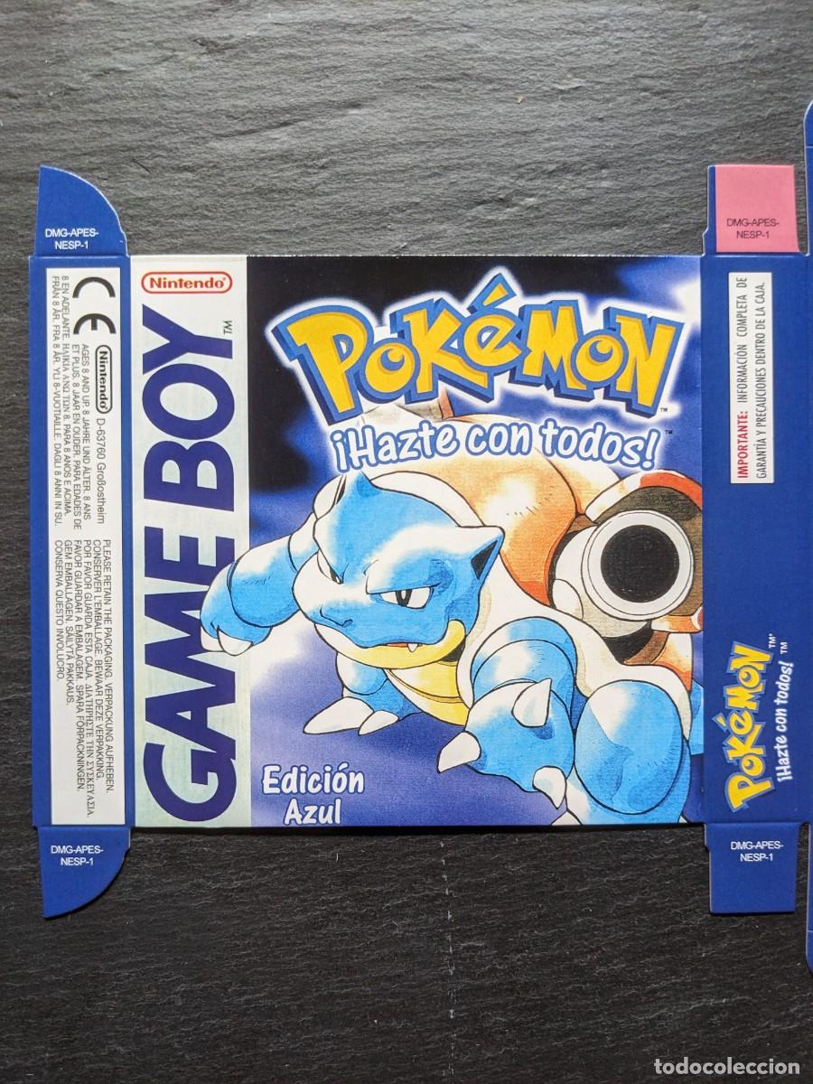 Caja repro Game Boy juego Pokemon Azul