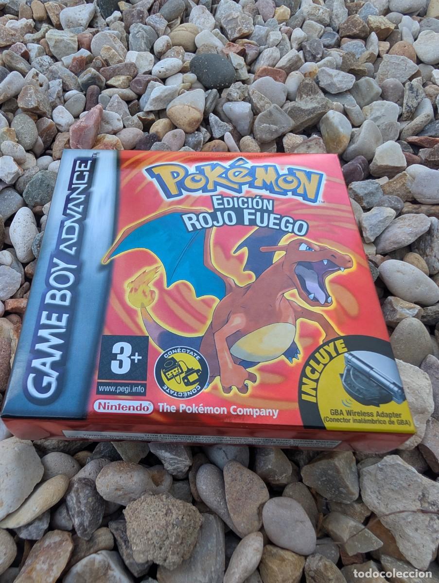 Caja repro Game Boy juego Pokemon Rojo Fuego