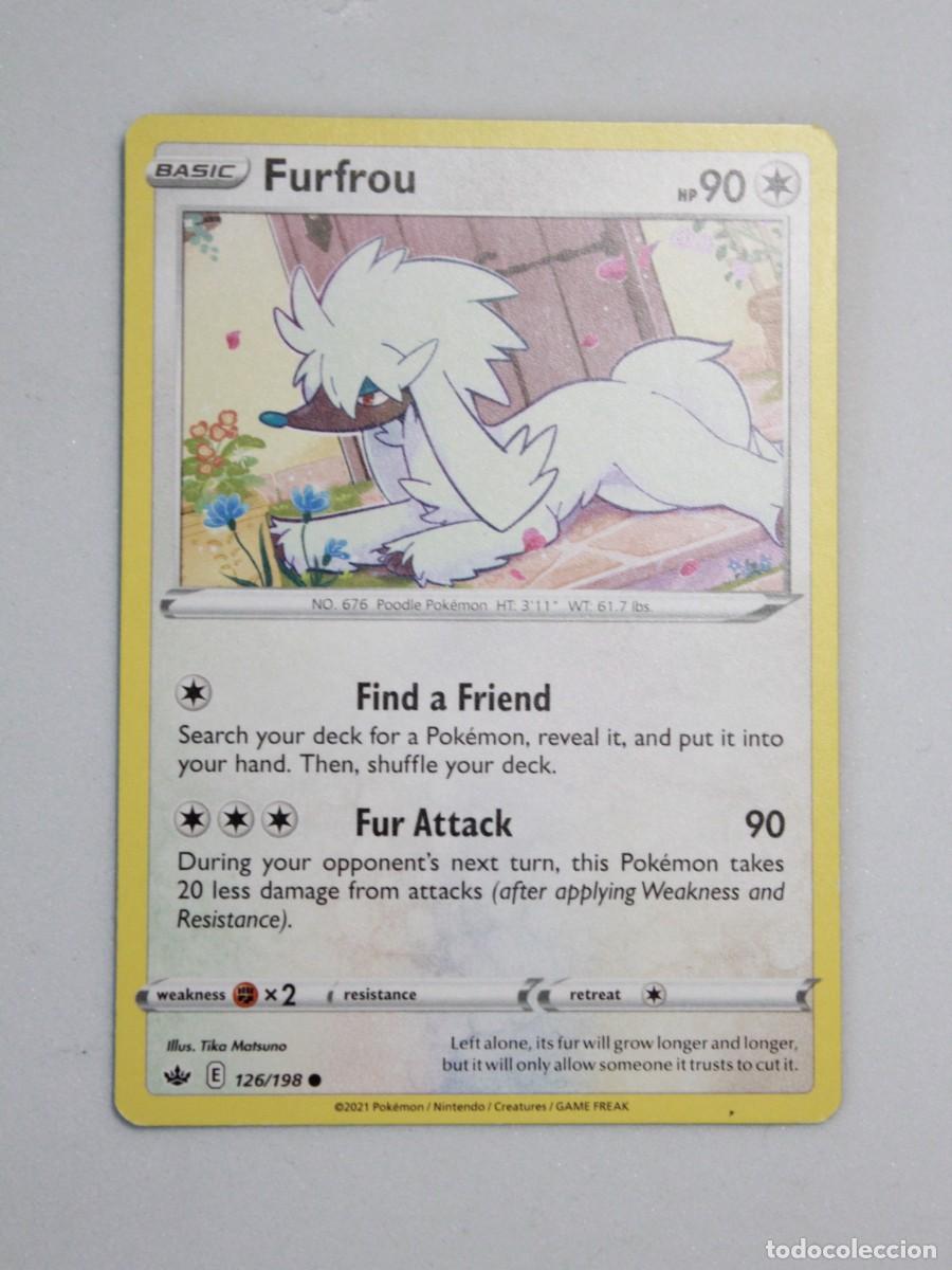 Furfrou carta Pokémon TCG Sword & Shield Chilling Reign 126/198