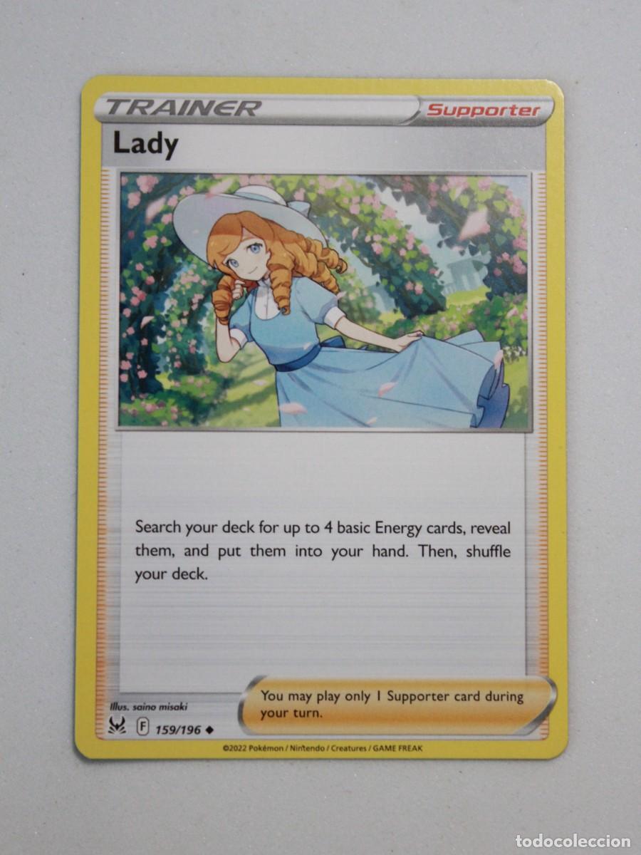 Lady carta Trainer Supporter Pokémon TCG Lost Origin 159/196