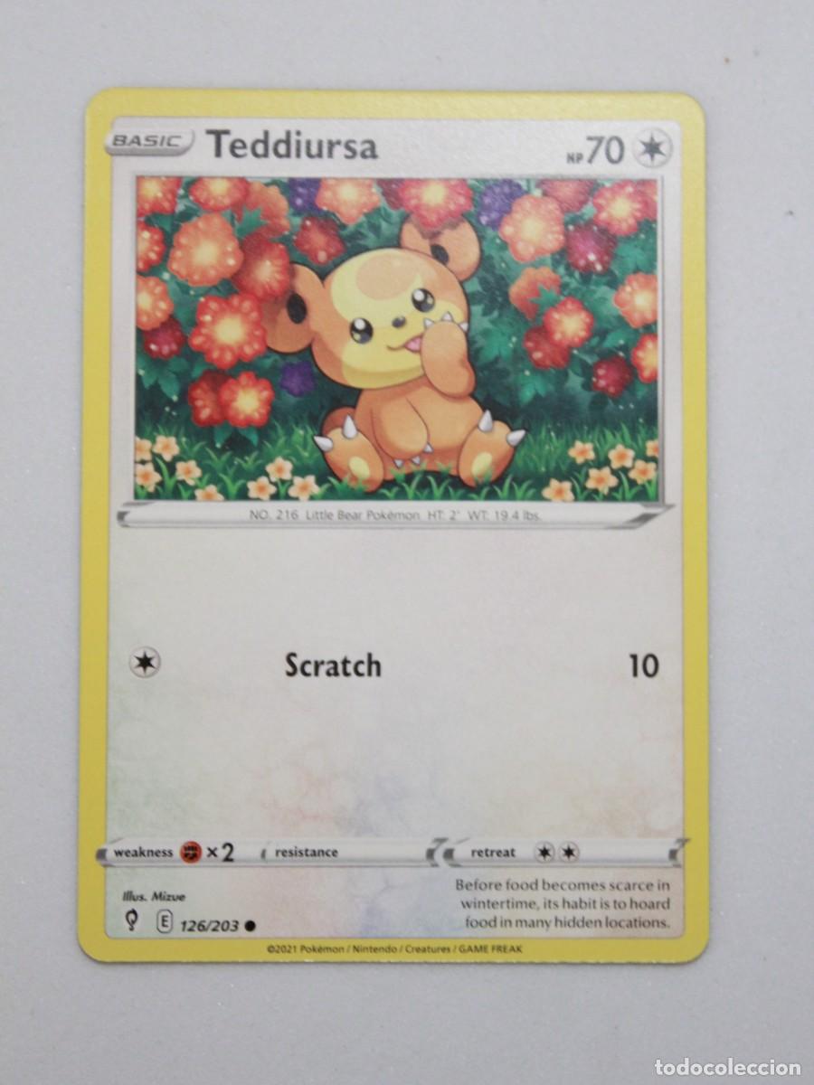 Teddiursa carta Pokémon TCG Evolving Skies 126/203