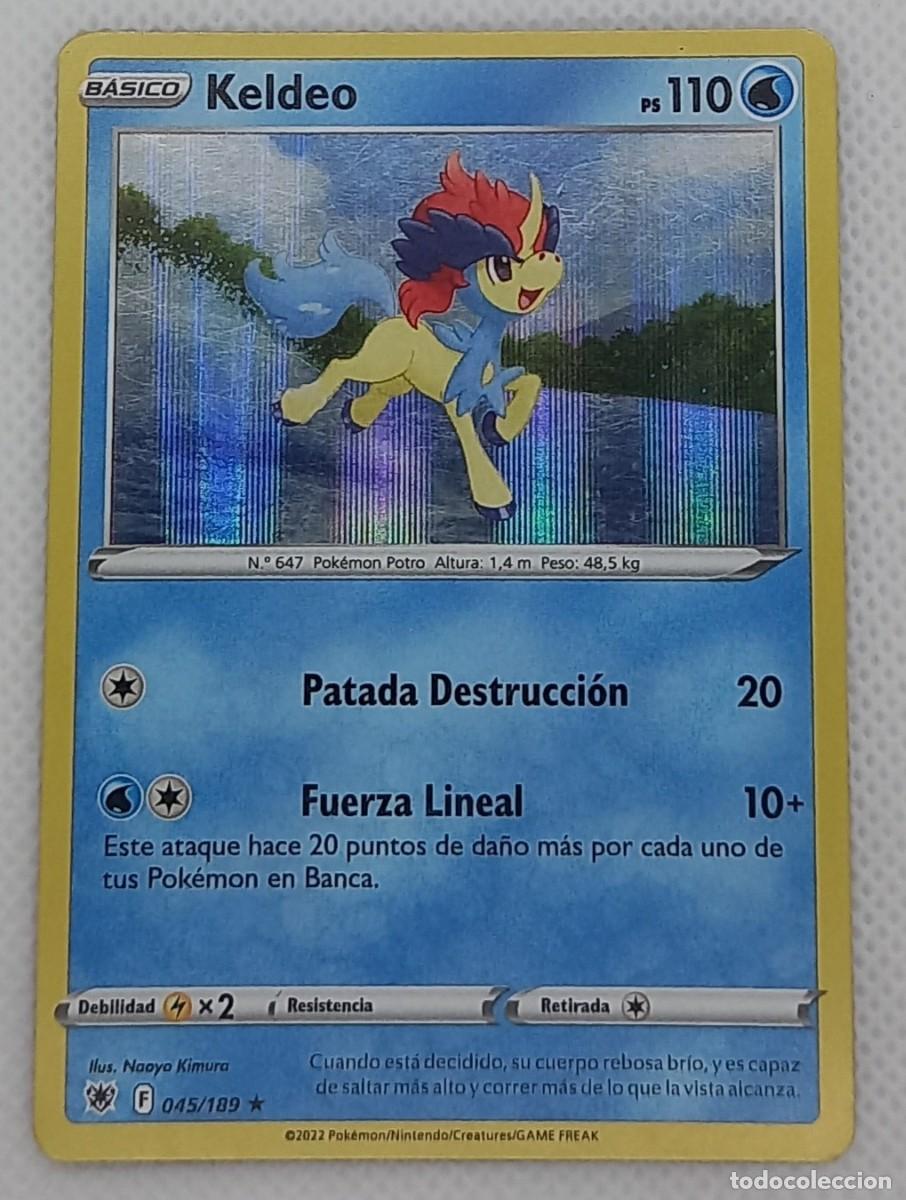Carta Pokémon - Keldeo 045/189 Holo Rare - Resplandor Astral - 2022
