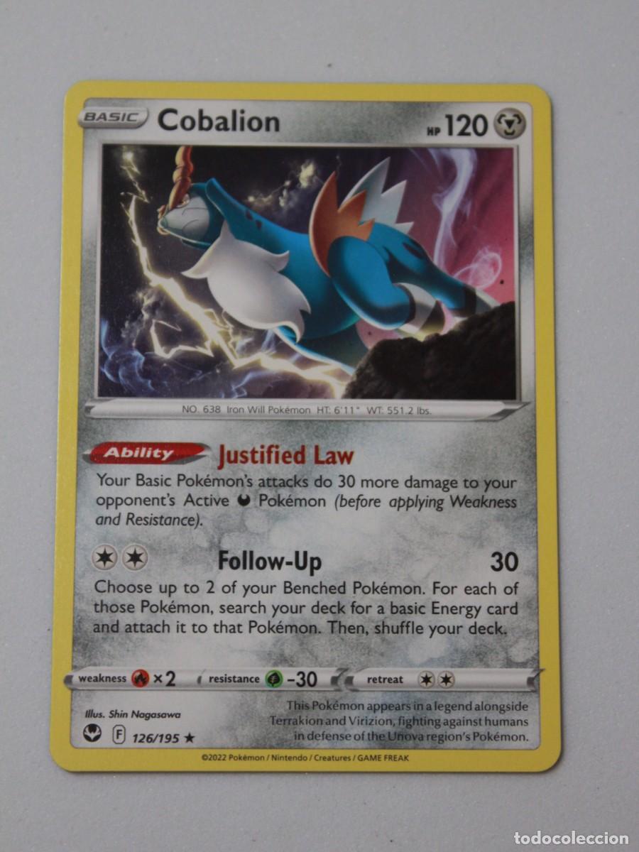 Cobalion 126/195 Reverse Holo – Pokémon TCG Silver Tempest