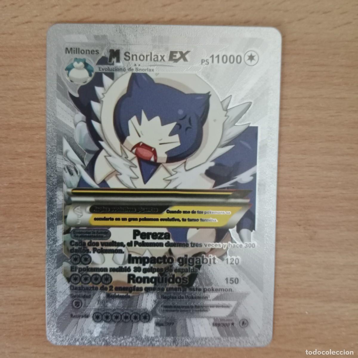SNORLAX EX - CARTA POKÉMON PLATA - AÑO 2020.