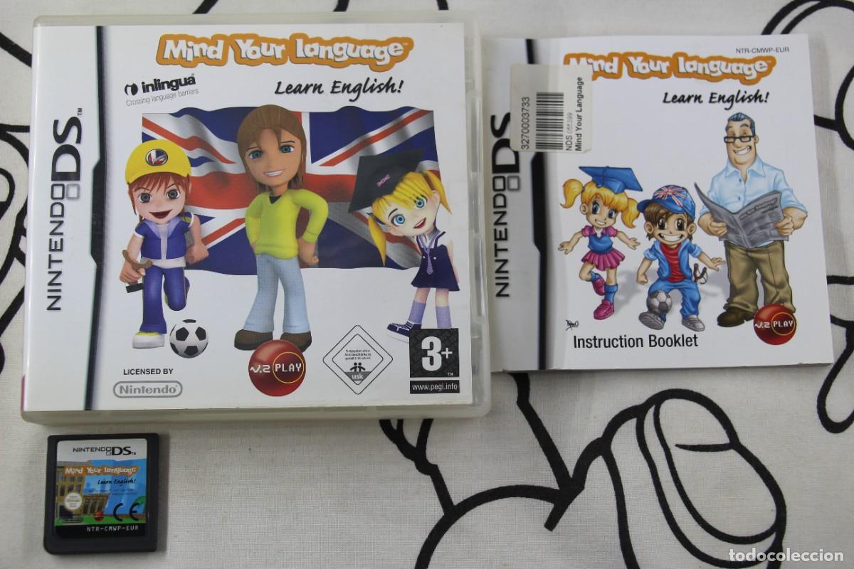 NINTENDO DS NDS MIND YOUR LANGUAGE LEARN ENGLISH COMPLETO PAL ESPAÑA