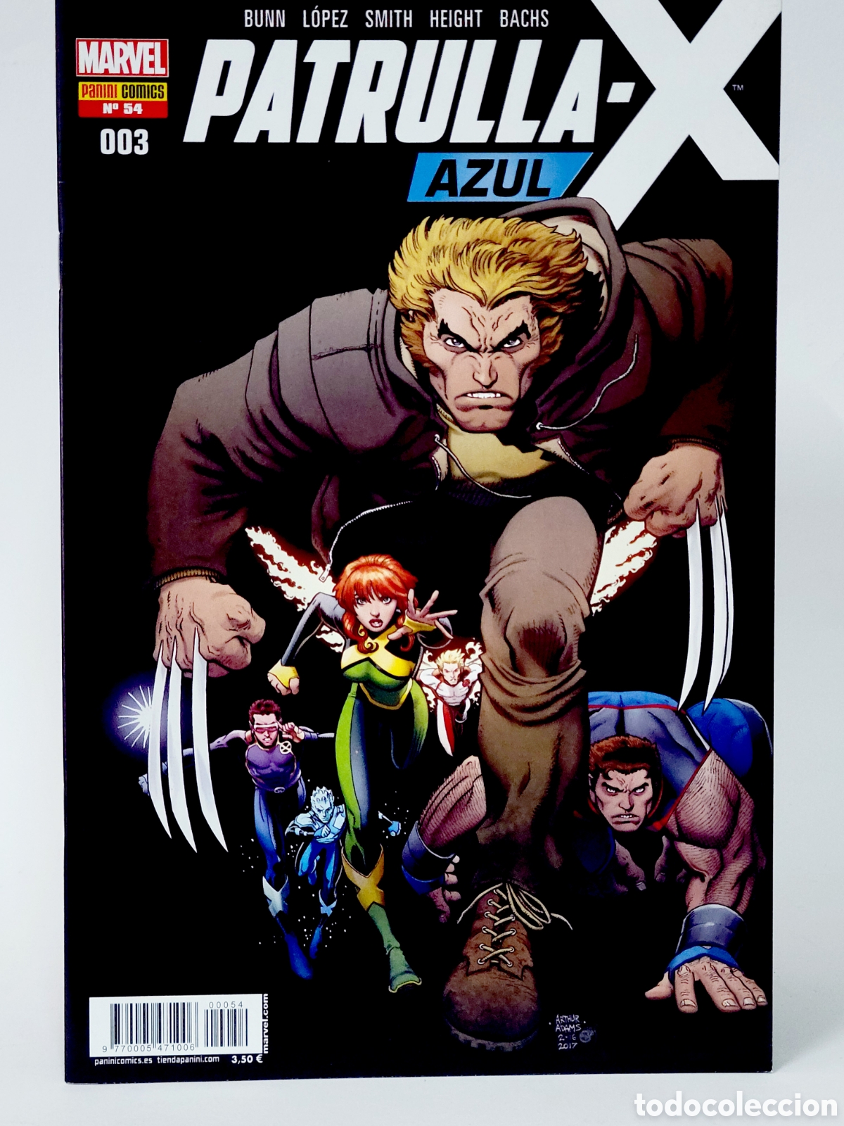 CÓMIC PATRULLA -X AZUL 54 PANINI MARVEL GRAPA DE KIOSCO