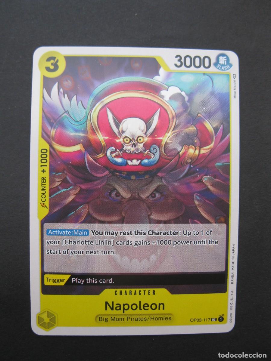 CARTA - ONE PIECE - TRADING CARD - NAPOLEON - EN INGLÉS - BANDAI.