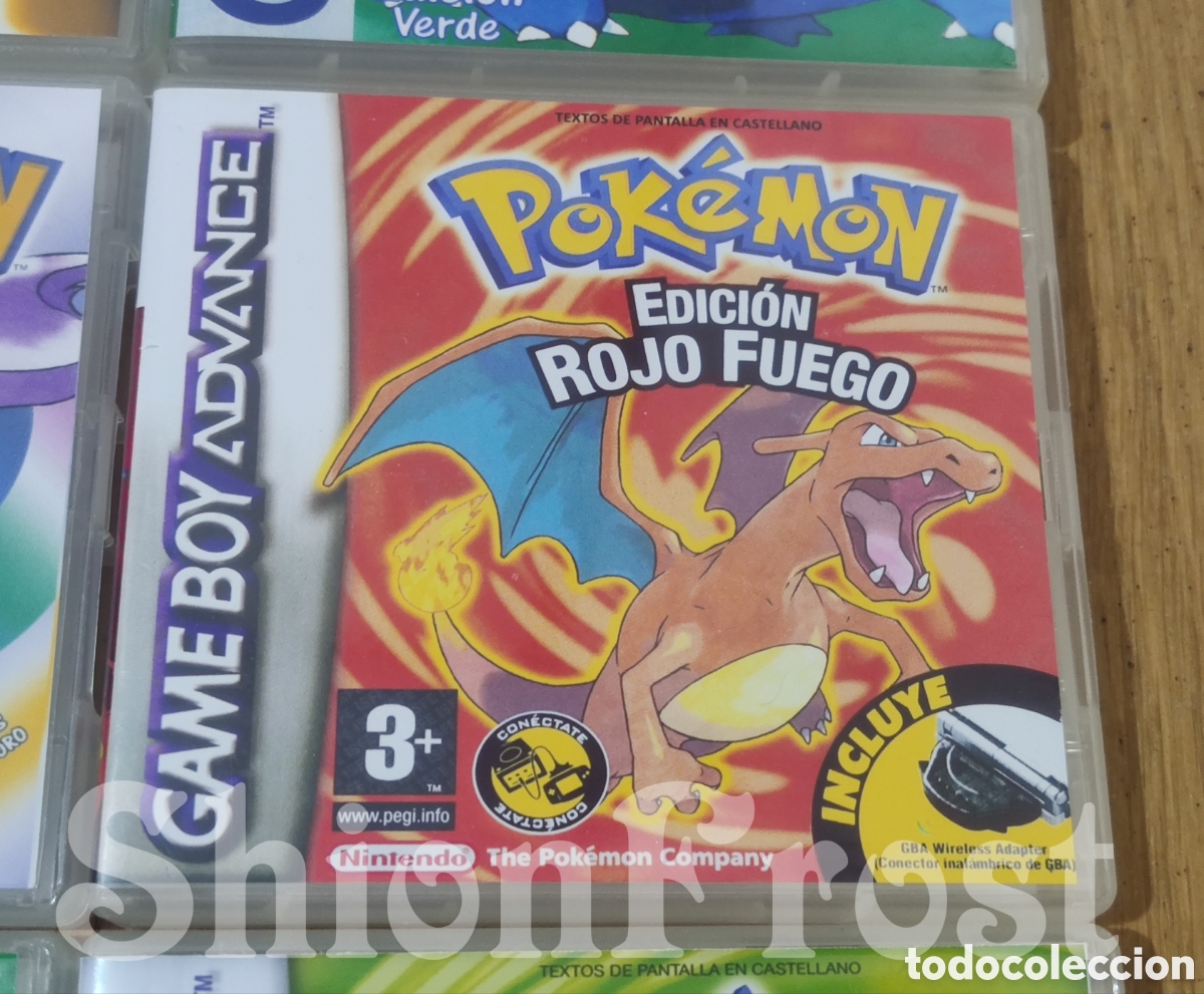 Caja Pokémon Rojo Fuego Repro (Estilo Nintendo DS)