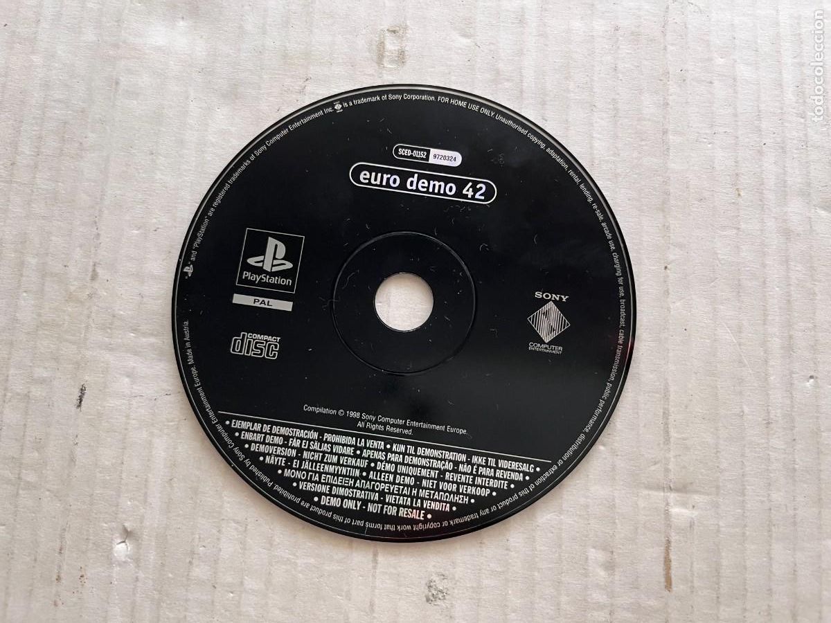 EURO DEMO 42 - . PSX PS1 PSONE PLAYSTATION 1 PLAY STATION ONE KREATEN