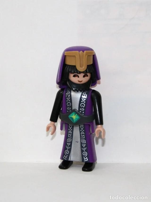 Playmobil MEDIEVAL FIGURA Mago Druida Sacerdote Morado