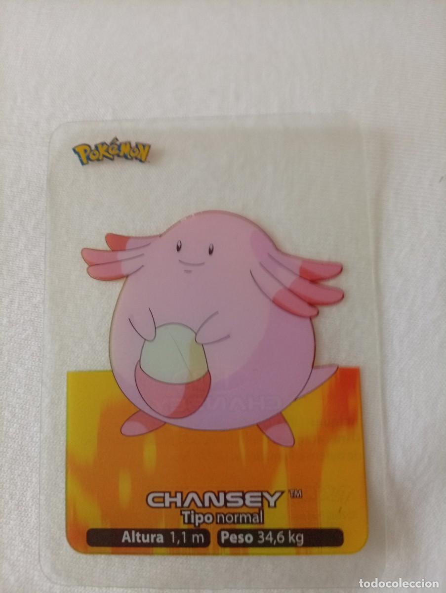 Carta de Pokémon de Chansey, edición Lamincards del año 2005. - Número de carta: 113. - Tipo: Norma