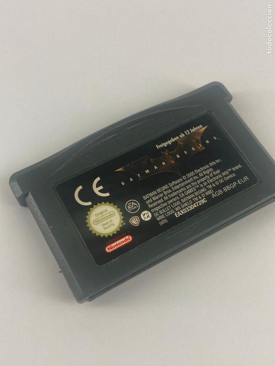 VIDEO JUEGO BATMAN BEGINS CARTUCHO CONSOLA GAMEBOY ADVANCE NINTENDO GBA