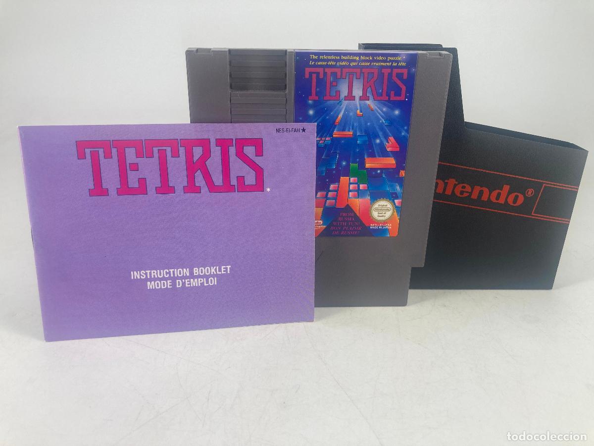 NINTENDO TETRIS VIDEO JUEGO CARTUCHO FUNDA MANUAL CONSOLA NES