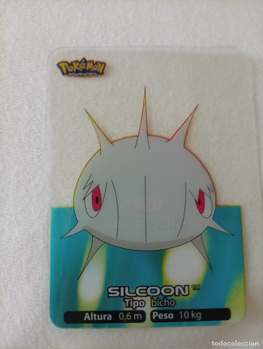Carta de Pokémon de Silcoon, número 024 de la serie Lamincards. - Pokémon: Silcoon - Número: 024 -