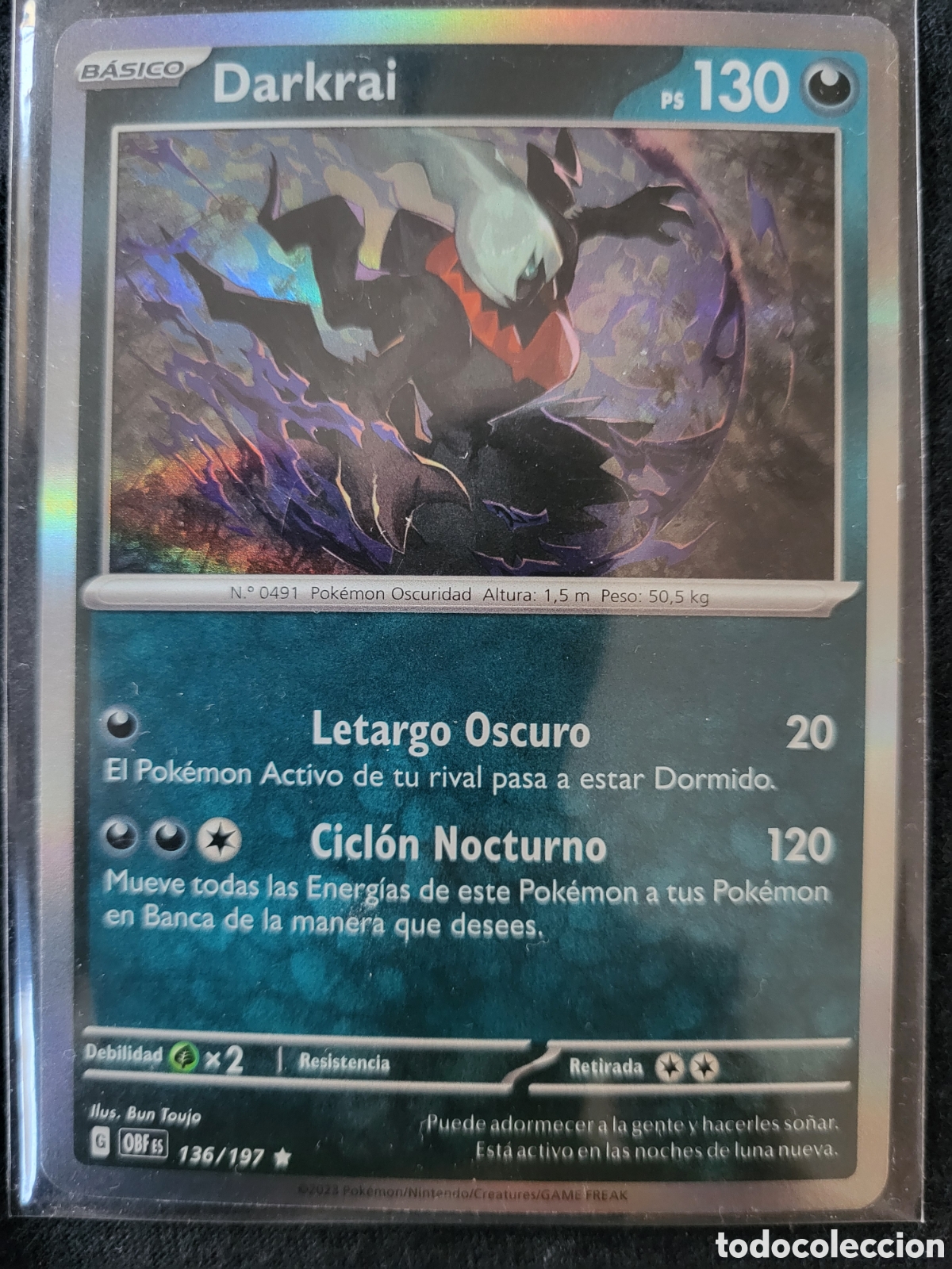136 Darkrai [Holo Rare] [OBFES] / Escarlata y Púrpura - Llamas Obsidianas 2023 [ESP]
