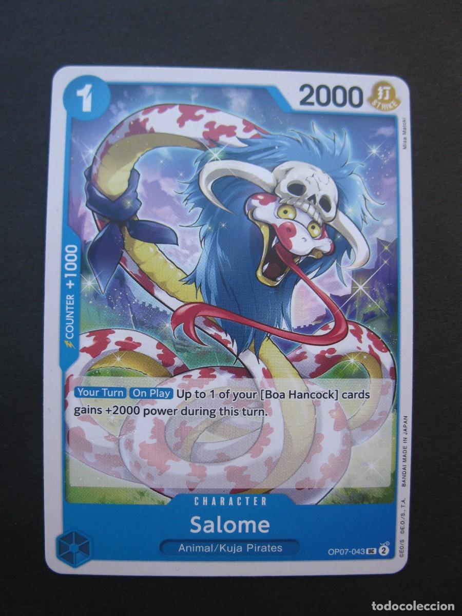 CARTA - ONE PIECE - TRADING CARD - SALOME - EN INGLÉS - BANDAI.