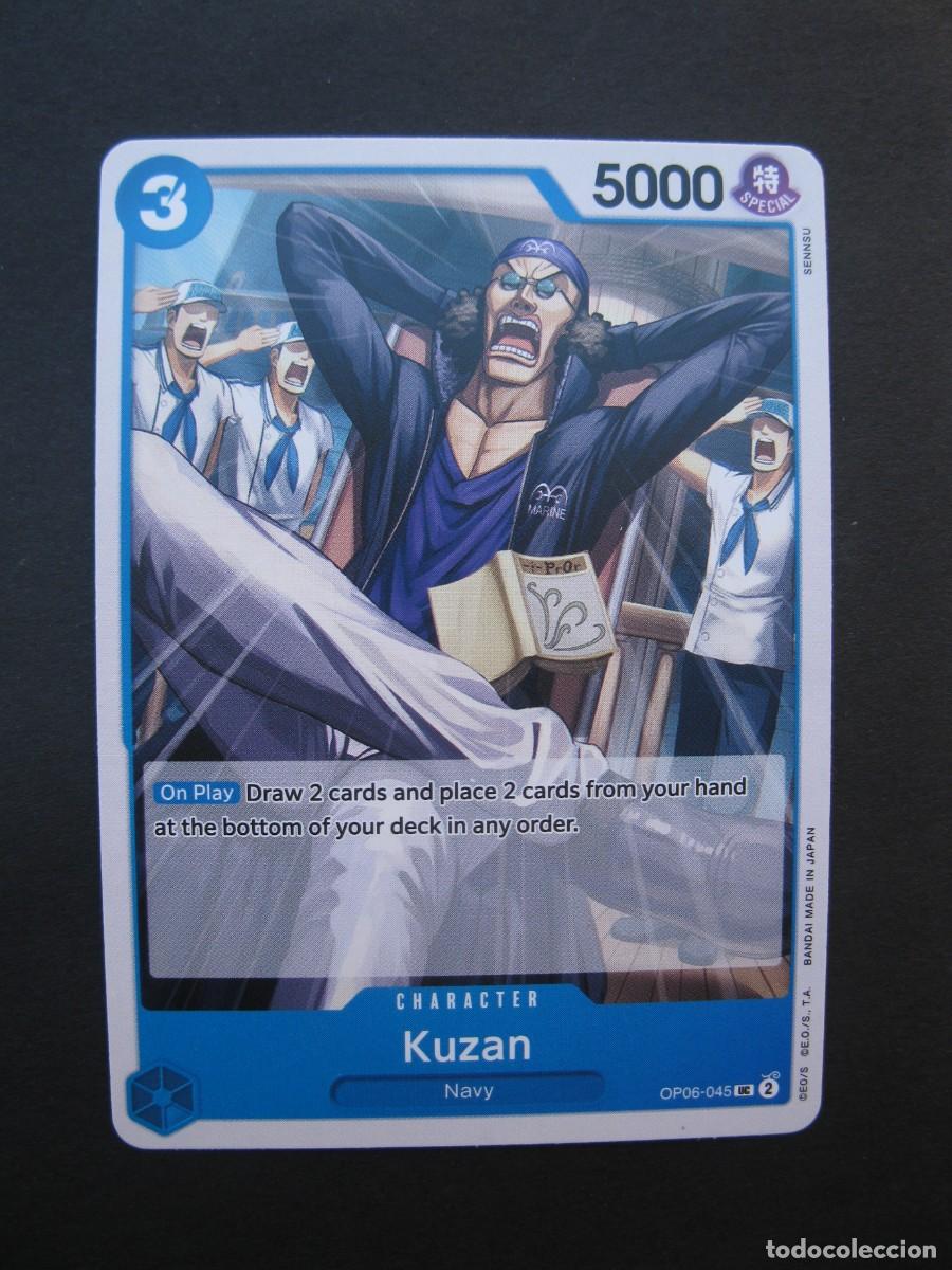 CARTA - ONE PIECE - TRADING CARD - KUZAN - EN INGLÉS - BANDAI.