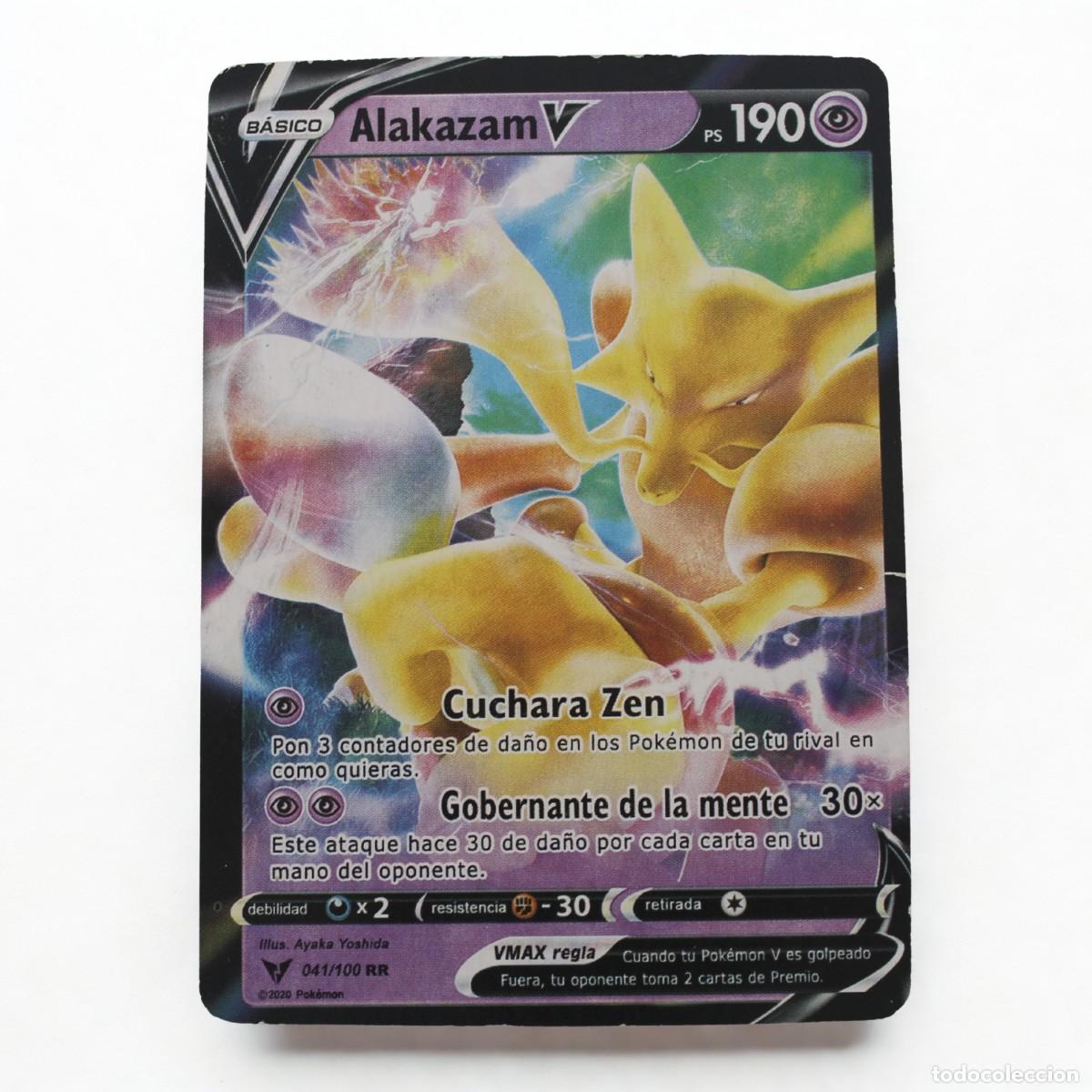 Carta Pokemon Alakazam V 041/100 Español Voltaje Vivo