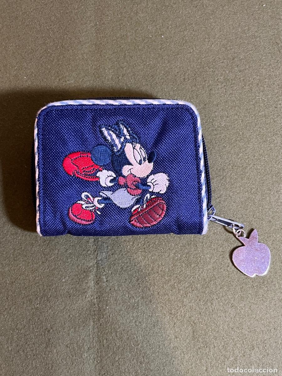 Monedero Minnie Mouse Disney Store Exclusive vintage bordado con cremallera años 90-2000