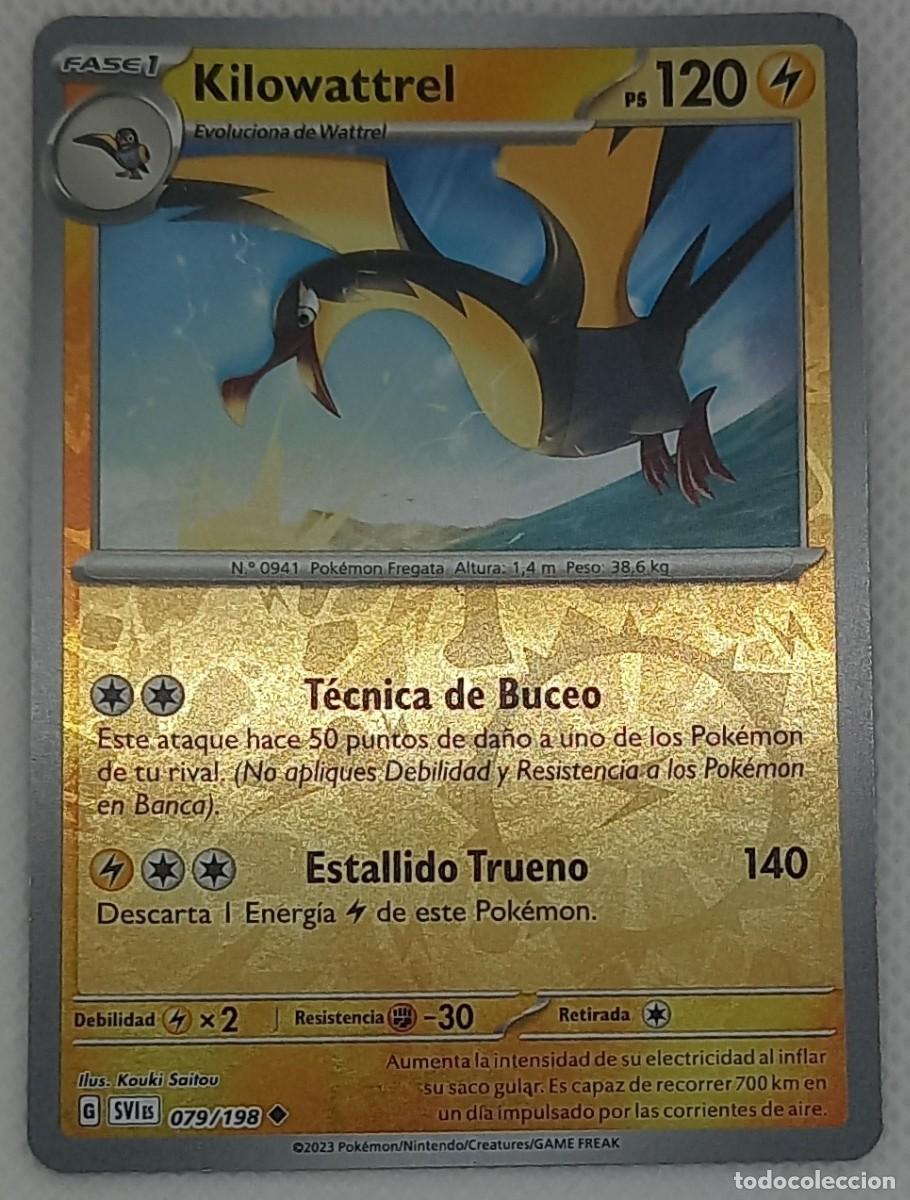 Carta Pokémon - Kilowattrel 079/198 Reverse Holo - Escarlata y Púrpura - 2023