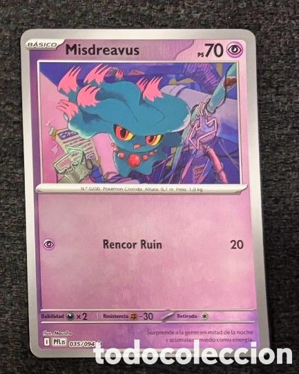 035/094 MISDREAVUS POKEMON TCG CARTA HOLO