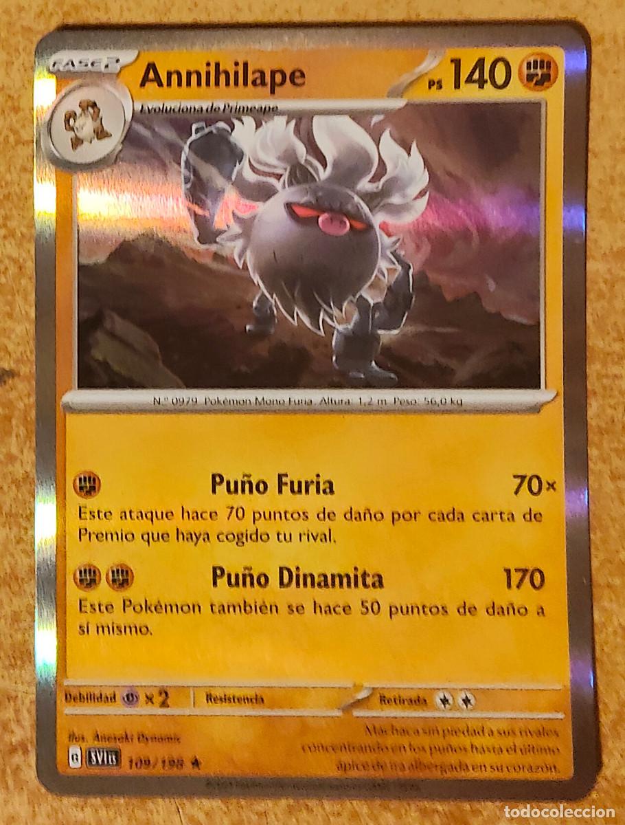 Carta Pokemon Annihilape Pokémon de Fase 2 Evoluciona de: Primeape - sp 140 - en español