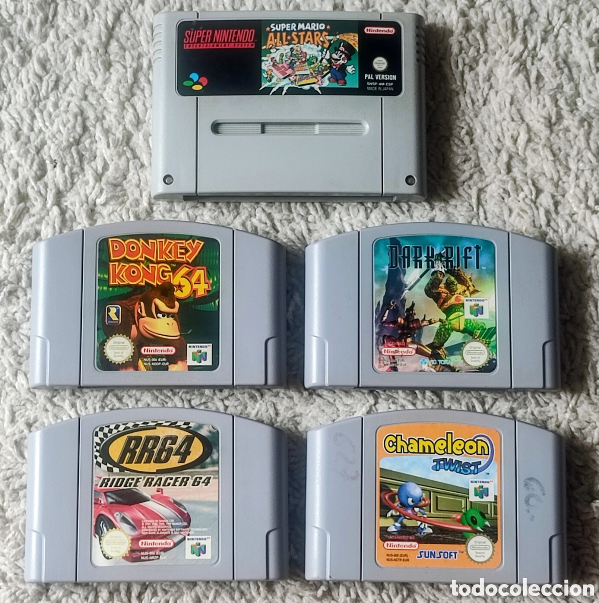 Nintendo lote de juegos SNES y Nintendo 64.