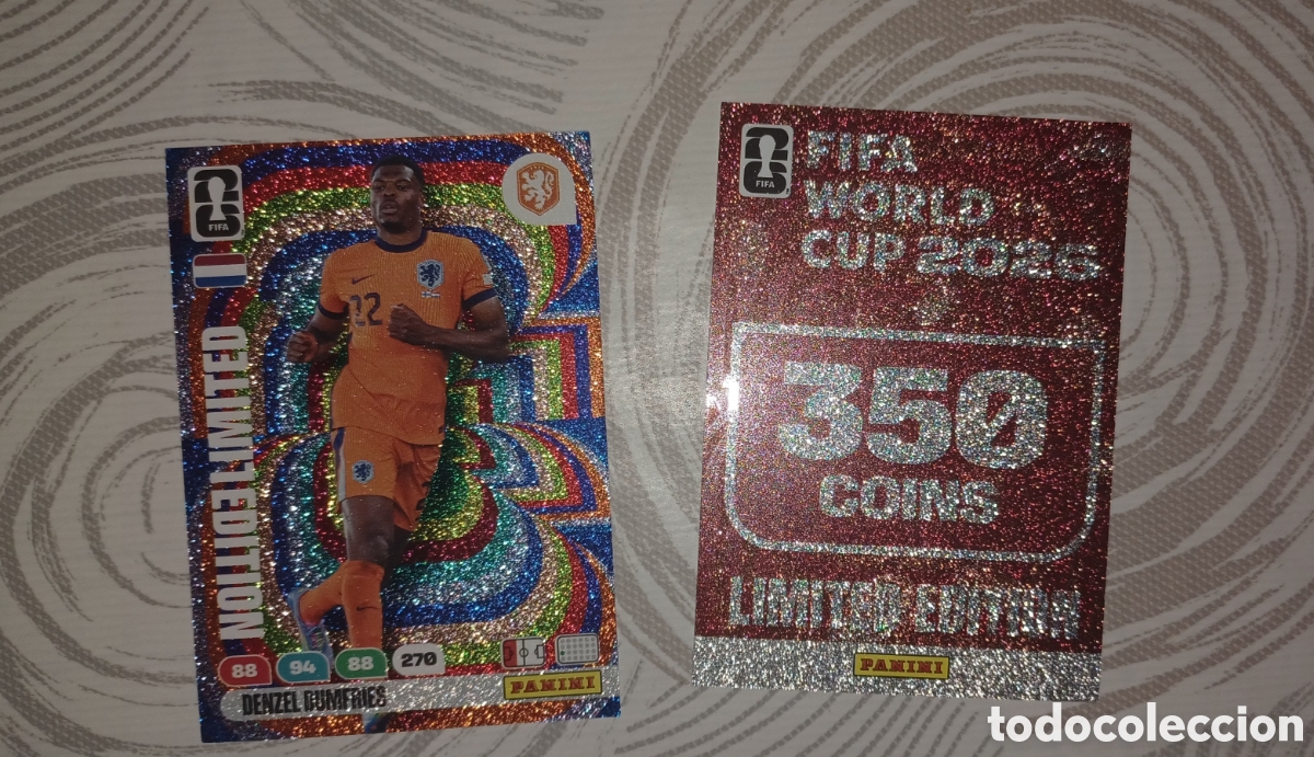 Edición limitada Dumfries. Adrenalyn World cup 2026