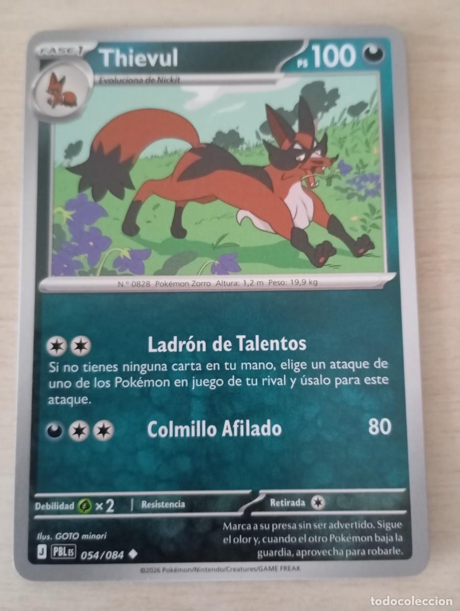 Carta Pokémon Thievul original oficial