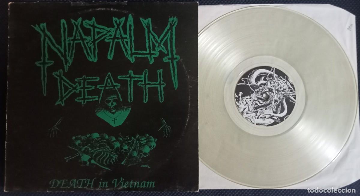 Napalm Death ” Death in Vietnam” 1lp live in 1989, euro pressing in clear vinyl htf!!!