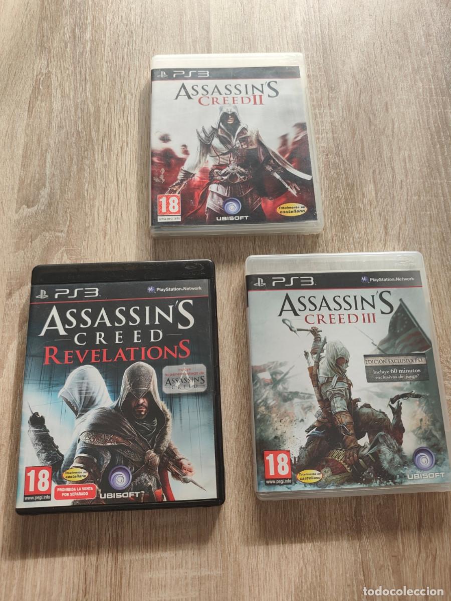 Assassins Creed II, Assassins Creed III y Assassins Creed Revelations PS3