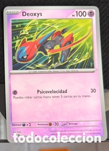 034/086 DEOXYS holo Carta Pokemon TCG